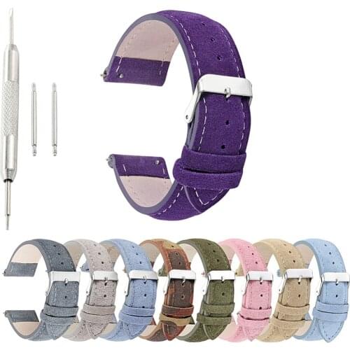 Onthelevel Suede Design Special&Classical Genuine Leather Watchband 18mm 20mm 22mm 24mm watch accessories watch Straps New