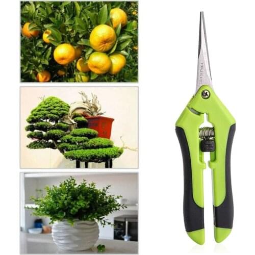 Garden Pruning Shears Stainless Steel Pruning Tools Hand Pruner Cutter Grape Fruit Picking Weed Household Potted Branches Pruner