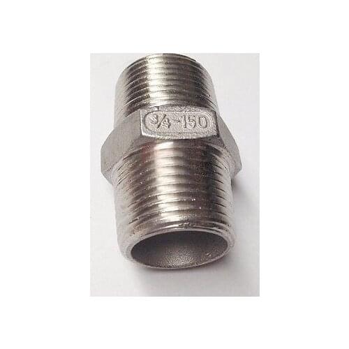 2" BSP Male Thread Hex Nipple Union 304 Stainless Pipe Fitting Connector Coupler water oil air