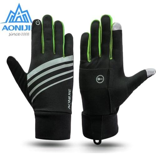 AONIJIE Winter Unisex Sports Touchscreen Windproof Thermal Fleece Gloves Running Jogging Hiking Cycling Skiing Bicycle Gloves