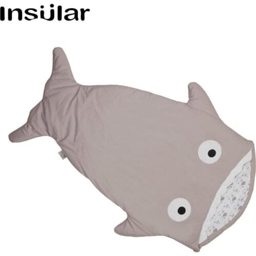 Insular Brand New Arrival Shark Baby Sleeping Bag Winter Baby Sleep Sack Warm Baby Blanket Swaddle