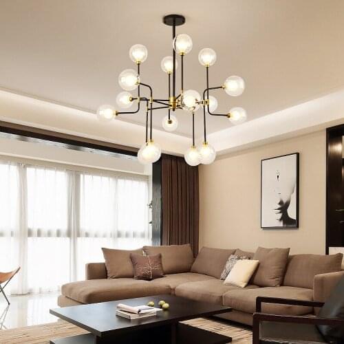 Vintage modern led chandelier led wall moon lamp ventilador de techo lampes suspendues nordic decoration home