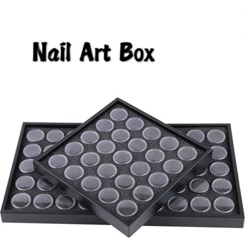 Nail Art Accessories Storage Box Cosmetic Organizer Jewelry Container Manicure Decoration Glitter Tools Case Separate Lids