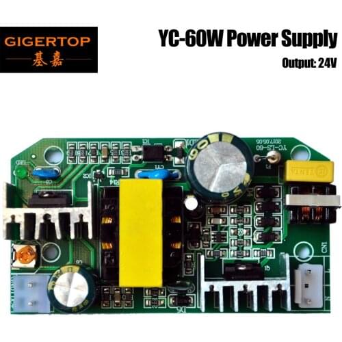 YC-LS-60 60W Power Supply for Plastic led Par Light 54x1w/7x10w 2.5A Output Cheap Power Solution Board 24V 5A Output Voltage