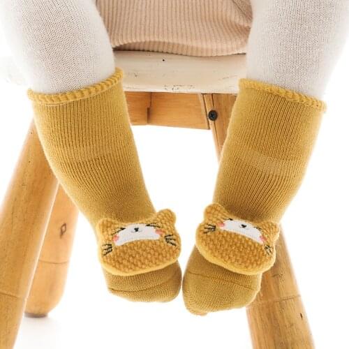 Winter Thick Terry Baby Socks Warm Newborn Cotton Boys Girls Cute Toddler Socks Baby Accessories