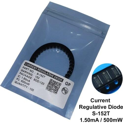 100PCS/LOT S-152T 1.5MA SMD SOD-123 CRD / CURRENT REGULATIVE DIODE NEW Free shipping