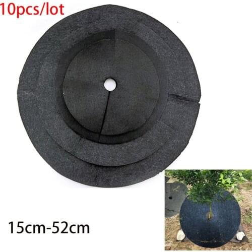 10x Tree Protection Weed Mats Plant Cover Ecological Control Cloth Mulch Ring Round Weed Barrier no woven for Gardens tools