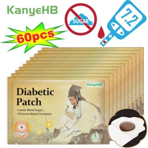 18/30/42/60pcs Diabetic Patch Natural Herbal Cure Lower Blood Glucose Treatment Balance Blood Sugar Medical Diabetes Plaster