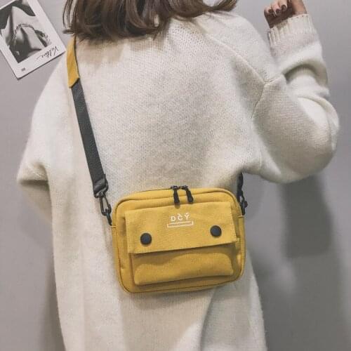 2019 Fashion Small Shoulder Bags for Women Mini Canvas Messenger Bag for Girl Casual Crossbody bag