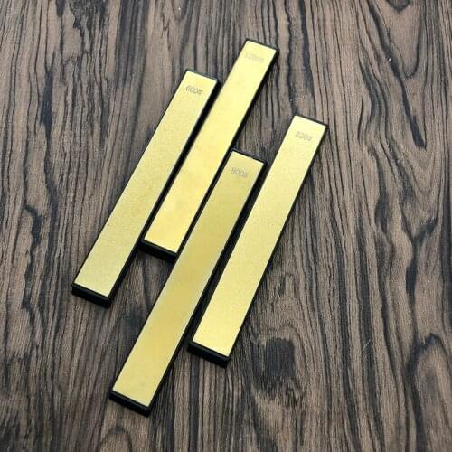 4 pcsProfessional Golden Diamond Plate Kitchen Knife Sharpener Stone Whetstones Knife Sharpening Tool
