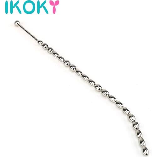 IKOKY Penis plug Male chastity device Sex toys For men Sex Sounds Stainless Steel Urethral dilators Catheters Sex Products