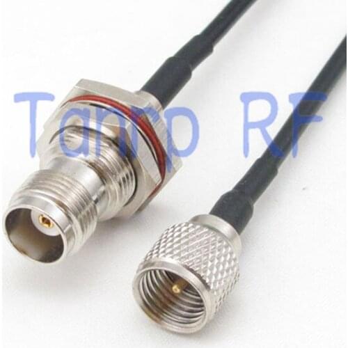 6in mini UHF male plug to TNC female jack RF connector adapter 15CM Pigtail coaxial jumper cable RG174 extension cord