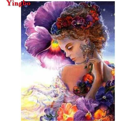 5d diamond Embroidery,beauty,Woman and flowers,Diamond Painting,full square,Cross Stitch,3D,Diamond Mosaic,Needlework,Handicraft