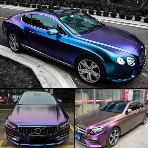 75CMx152CM Glossy Chameleon Glitter Vinyl Sticker Car Wrap Film Sparking Diamond Glitter Color Change Decals Sheet