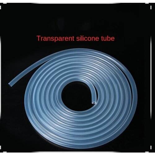 1M Food Grade Clear Transparent Silicone Rubber Hose 4 5 6 7 8 9 10 11 12 14 16 mm Out Diameter Flexible Silicone Tube