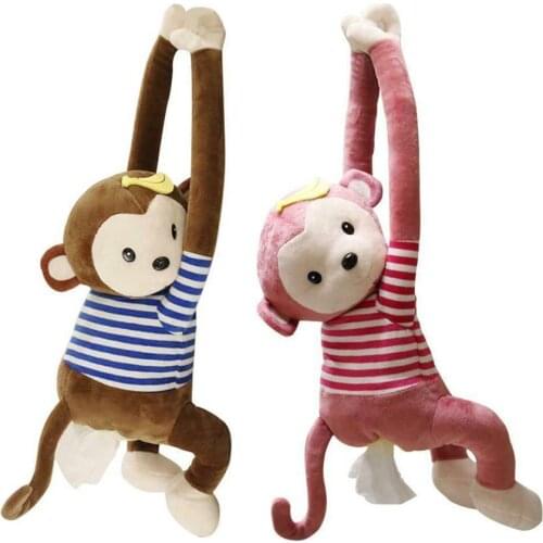 Creative Cartoon Monkey Home Office Car Hanging Paper Napkin Paper Portable Holder Cover Box FW3 Box Tissue Z2Z5