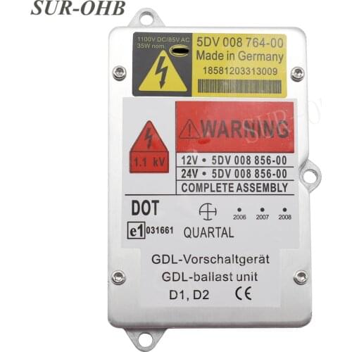 XF95 GDL 24V 5DV008764-00 D1 D2S Xenon Ballast 5DV008856-001unit 5DV00885501 for XF105 TGL FM 5DV00876400 car complete assembly
