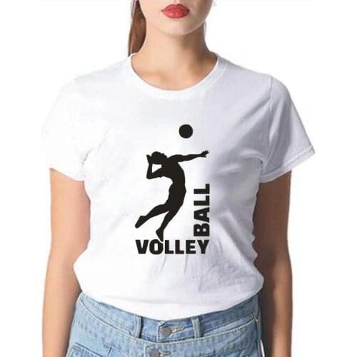 Summer Short Sleeve Harajuku Shirt Fashion Volleyballer T-shirts Volley Ball Player Casual T Shirt Women Tops Camisas De Mujer