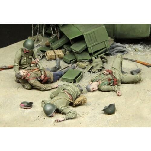 [tusk model]resin figure 1/35 scale resin model kits unpainted miniatures D0816T01（4 figures