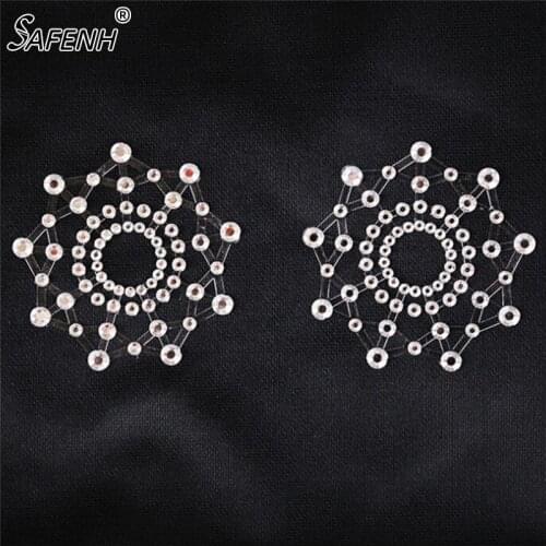 Women Self Adhesive Tepel Nipple Cover Reusable Pezon Pasties Temptation Nipple Covers Transparent Breast Petals Bra