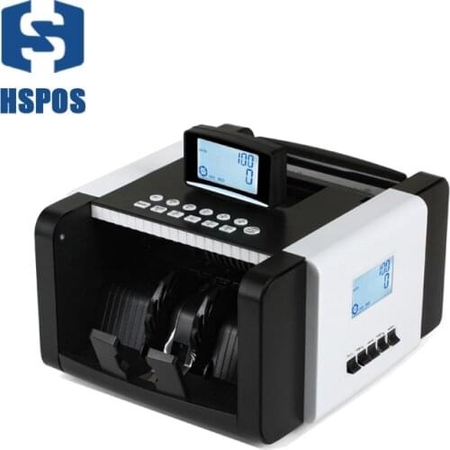 New Multi-Currency Banknote Counter Cash Money Bill Automatic Counting Machine UV+MG Detect LCD Display for US Dollar Euro