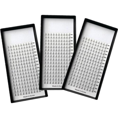 Professional Premade Fans Lash Extensions 16 Lines C/D Curl Individual Eyelashes Mixed Length False Mink Lashes Clusters 3 Trays