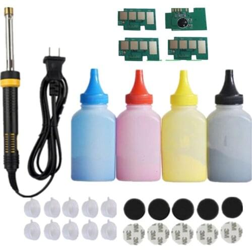 Refill toner Powder cartridge tool kit +4 chip for samsung CLT-504S 504S C1810 C1810w CLP-415nw SL C1810w C1860fw CLX-4195 FN