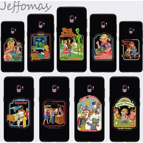 Funny Halloween Satan Vintage Summon Demons Phone Case For Samsung S6 S7 edge S8 S9 S10 e plus A10 A50 A70 note8 J7 2017