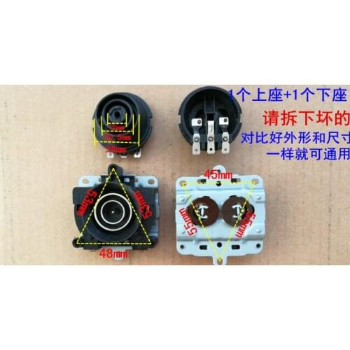 Kettle Thermostat, Temperature Control Switch w Terminals Tip Top Base Socket 1set