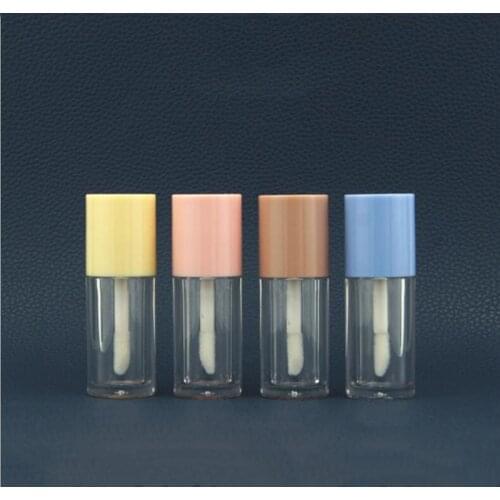 Wholesale 2ml Mini Lipgloss Tubes Round Lip Gloss Bottles Lipblam Cosmetic Lipstick Tubes Lip Bottles Frosted Lip Glaze Tube