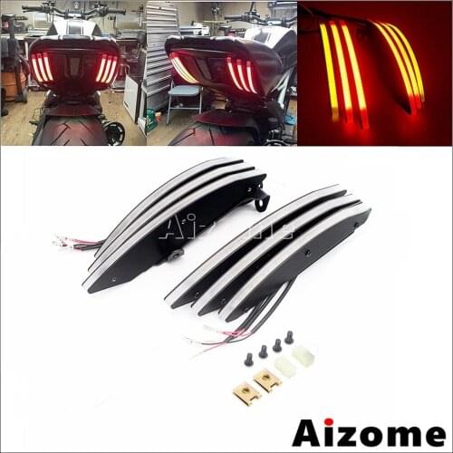 For Ducati Diavel LED Integrated Tail Light W/Motorcycle Turn Signal Lamp Diavel AMG Carbon Dark Titanium Rear Brake Light 2011u