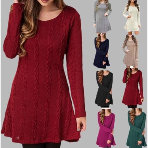 ZOGAA Fashionable Knitted Dresses