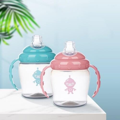 260ML Sippy Cup Leak-Proof Safety Feeding Duckbill Bottle Kids Baby Training Drinking Bottles Cups Infant Water Milk Bottle