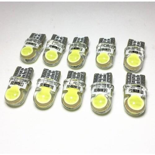 500pcs LED Light Bulbs W5W 194 168 COB Led Parking Bulb Auto Wedge Clearance Lamp CANBUS Silica Bright White License Light Bul