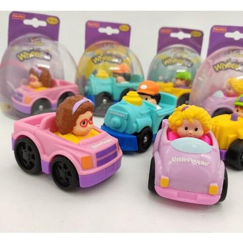 7.5cm Metal Cartoon Toy Car Scooter Foreign Trade Export Small Train Small Car Collect Toy Figures Model