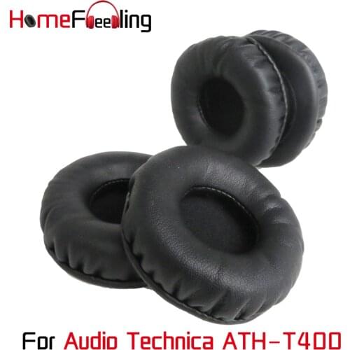 Homefeeling Ear Pads for Audio Technica ATH-T400 Headphones Soft Velour Ear Cushions Sheepskin Leather Earpads Replacement