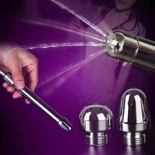Anal Douche Shower Cleaning Enemator Enema Metal Anal Cleaner Butt Plugs Tap Sex Toys Tool 3 Styles Head portable shower