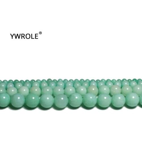 White Stone Dyed Light Blue Round Natural Stone Loose Beads For Jewelry Making DIY Bracelet Necklace 4/6/8/10/12 mm Strand 15