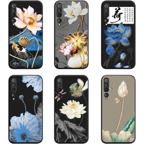 Lotus Magpie Bird Flower Phone Case For Xiaomi Mi Note 10 Lite Mi 9T Pro xiaomi 10 CC9 9SE