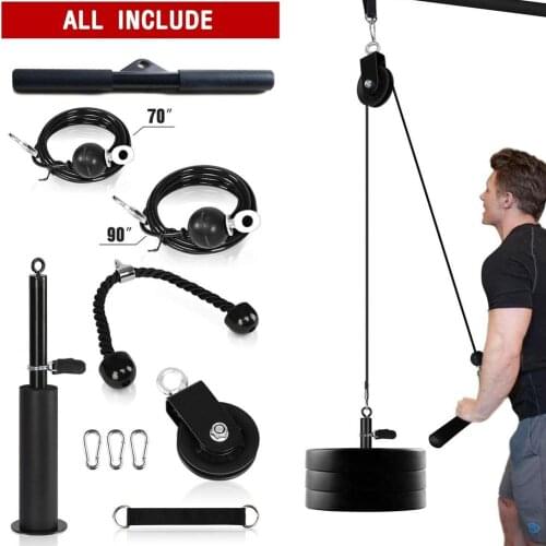 Fitness Tools DIY Pulley Cable Machine Attachment System Loading Pin Lifting Arm Biceps Triceps Strength Portable Training Tool