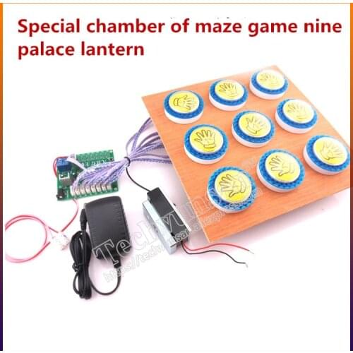 Chamber maze game Ninth palace lamp Reality room escape game props Nine Palace Escape password lock real life room escape party