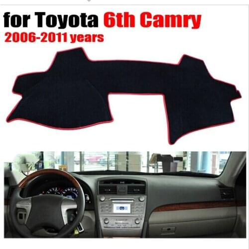 Car dashboard cover mat for TOYOTA 6th CAMRY 2006-2011 years Left hand drive dashmat pad dash mat covers dashboard accessories