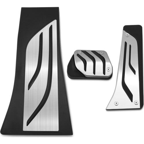LHD Stainless Steel Car Pedals Kit for BMW X5 X6 F15 F16 E70 E71 E72 2008 - 2018 AT Accelerator Gas Brake Footrest Pedal Cover