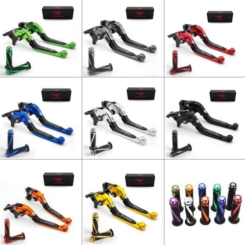 Logo CBR For Honda CBR1100XX cbr 1100 xx BLACKBIRD 1997-2007 CNC Folding Extendable Motorcycle Brake Clutch Lever + Handle Grips
