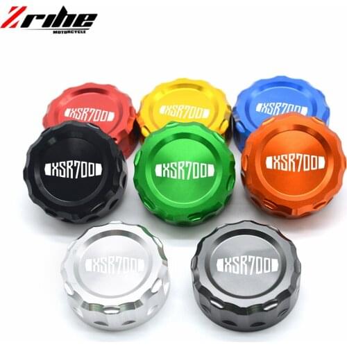 LOGO (XSR700) For Yamaha XSR 700 2016 2017 CNC Gold Fluid Reservoir Cap Cylinder cover Motorcycle Accessories new XSR 700 2016 2