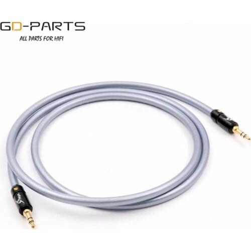MPS X-22 Eagle HiFi 99.9997% OFC+ Silver Plated 24K Gold Plated Plug 3.5mm AUX male to male audio car Headphone Speaker cable