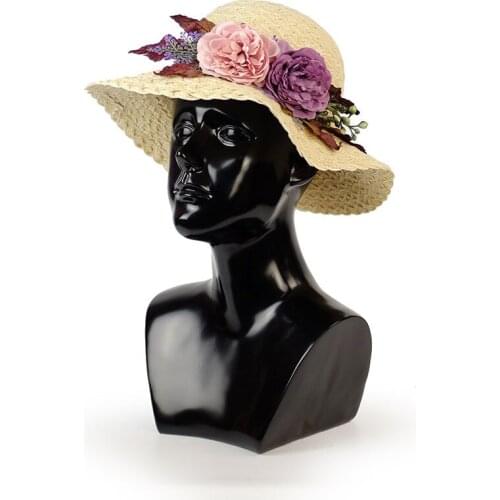 New Arrival Female Head Mannequin Fiberglass Head Model Customized