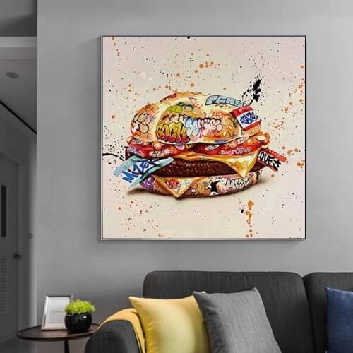 Modern Graffiti Art Hamburg Posters and Prints Creative Street Art Wall Canvas Painting Living Room Home Decoration Painting