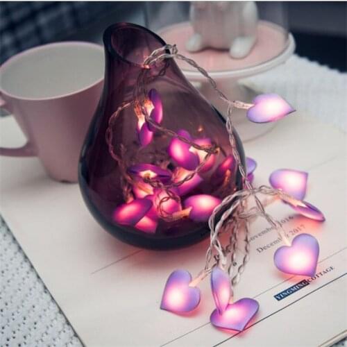 Led Love Heart Wedding String Fairy Light Christmas LED Led Fairy Pink Girl String Light Indoor Party Garden Garland lighting