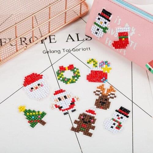 TOOUOILP 3d DIY Christmas Stickers | 3 Sets Diamond Painting